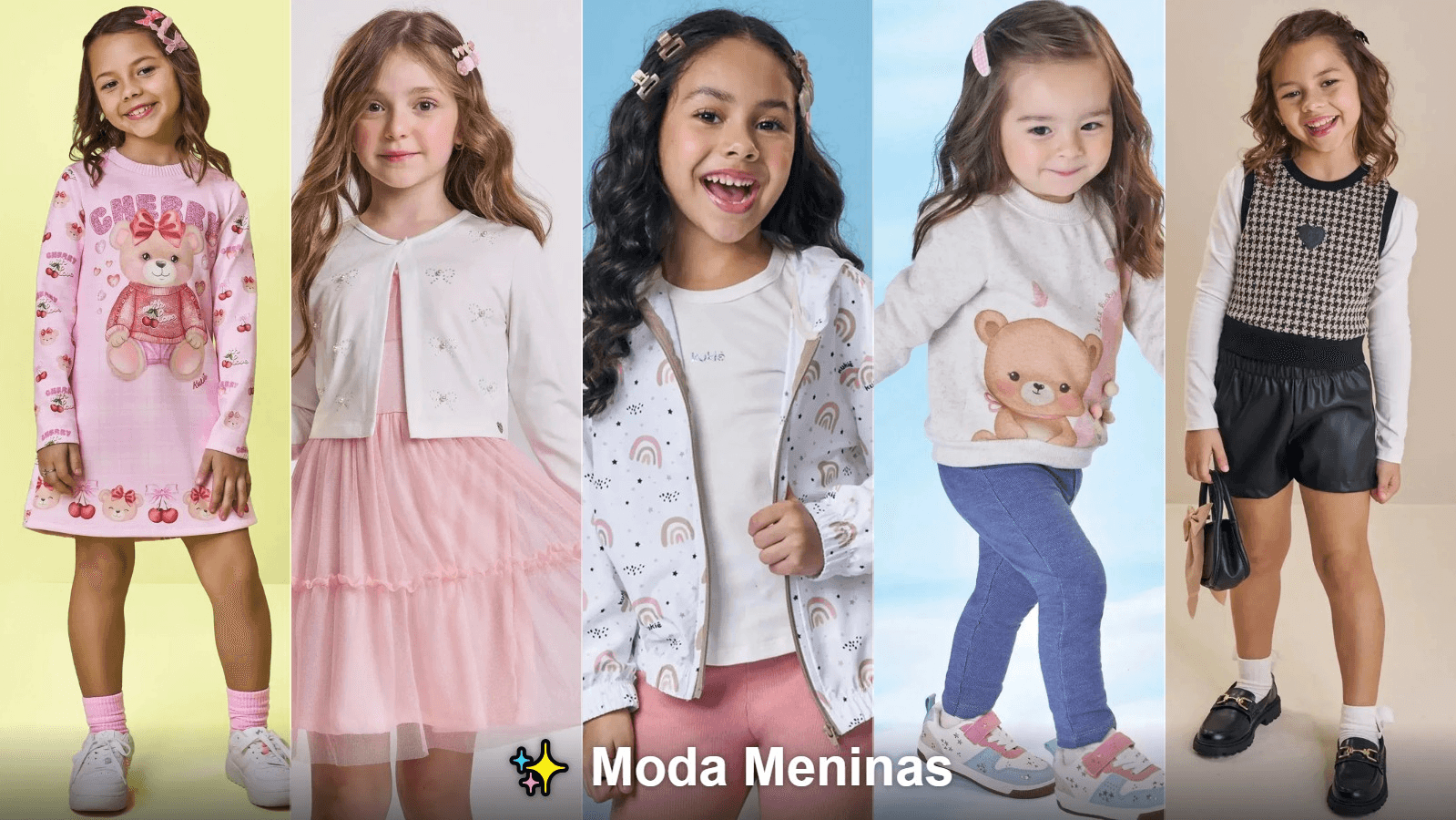Moda Meninas - Coleção de roupas infantis femininas