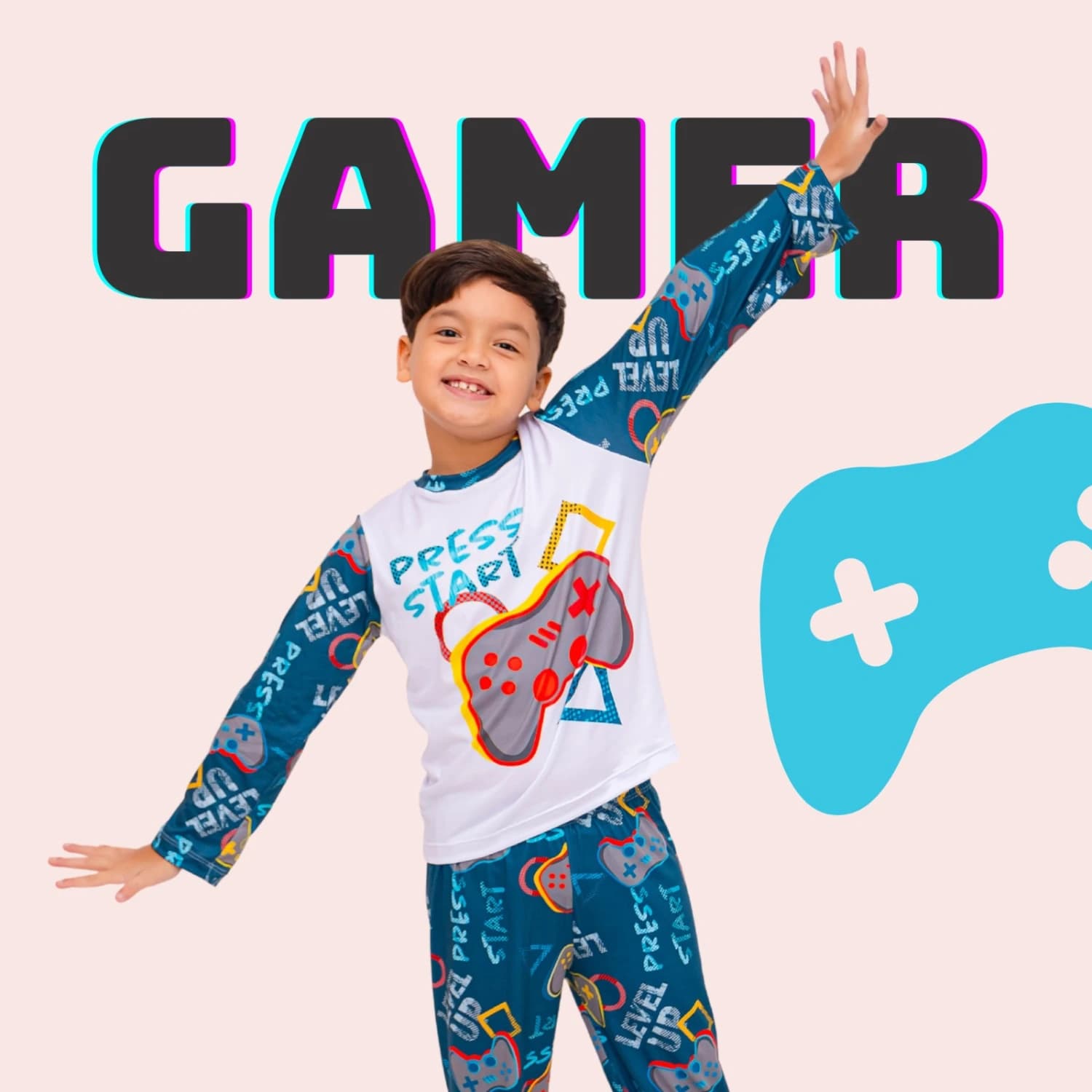 PIJAMA LONGO VIDEO GAME